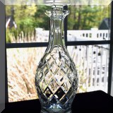 G08. Waterford Crystal decanter. 13”h - $48